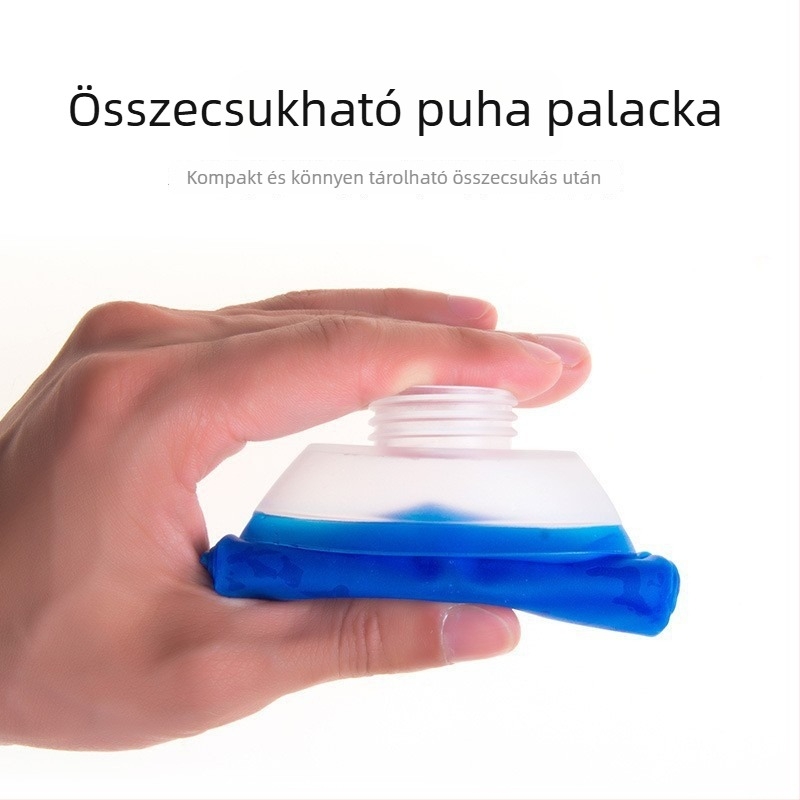 Összecsukható TPU kültéri vízpalack, uniszex