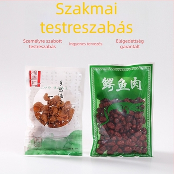 Poliészter vákuum tasak élelmiszer-tároláshoz, átlátszó, négyszögletes vagy téglalap alakú