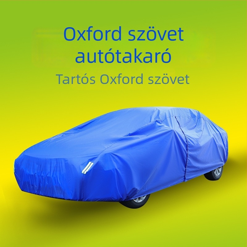 Tartós Oxford szövetből készült autóvédő, teljes fedés, por és eső elleni védelem garázsban, kompatibilis sedan és SUV modellekkel