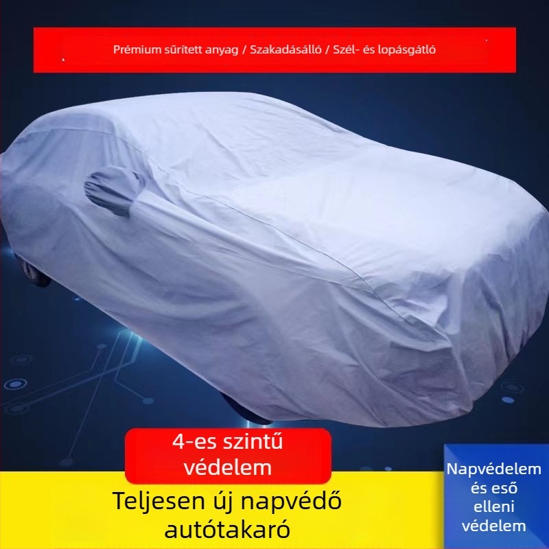PEVA egy rétegű autóvédő mind a négy évszakra, esőálló, UV-védett, karcolás- és porálló