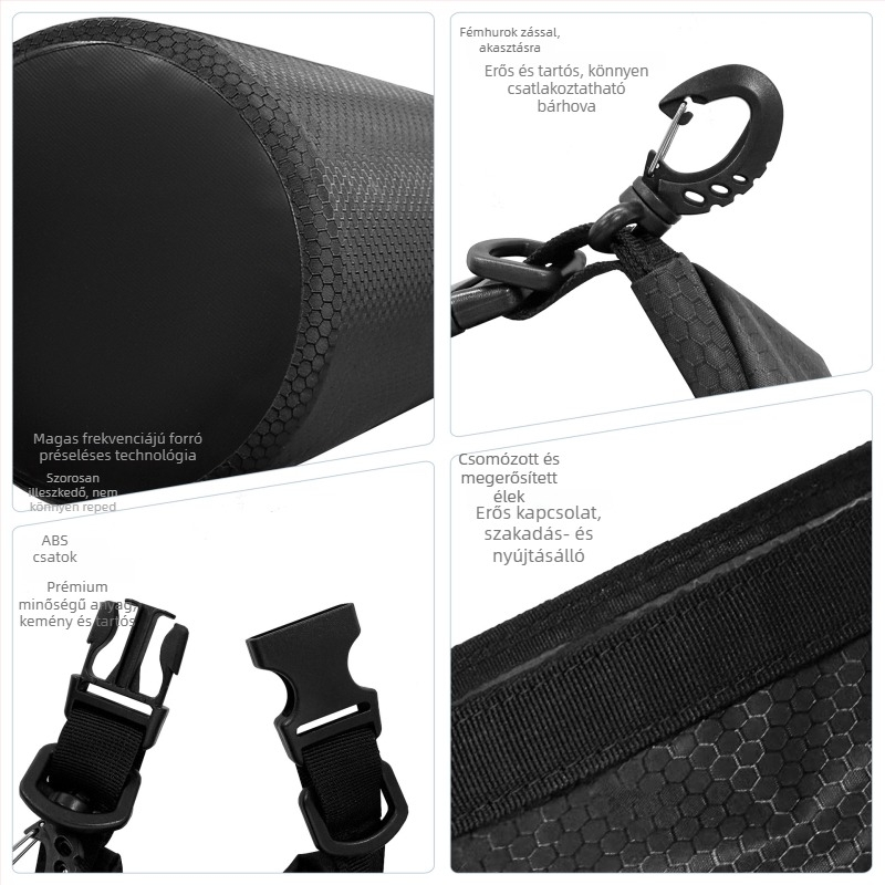 Zonysun PVC vízálló táska – Kültéri Cross-Body/Bucket stílus, Uniszex, Kapacitás 5, Casual & Outdoor