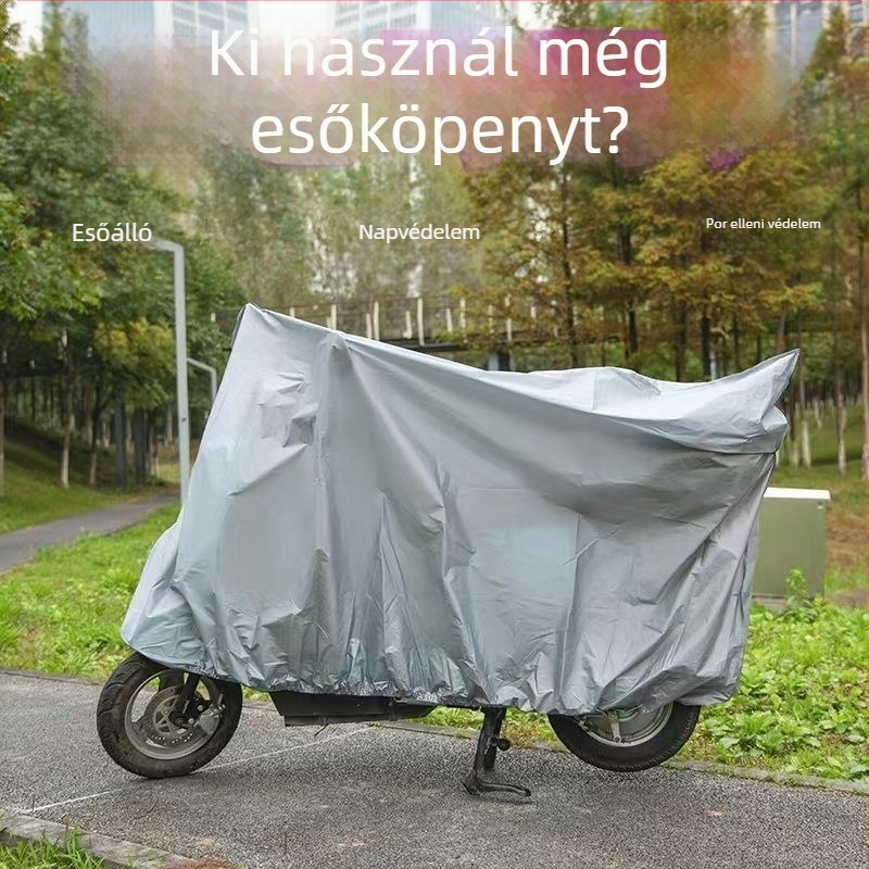 Elektromos jármű esővédő takaró – eső-, por- és UV-sugárzás elleni védelem kerékpárokhoz és motorkerékpárokhoz
