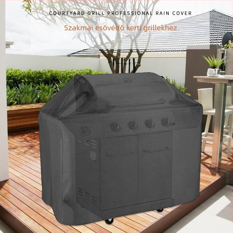 Grillfedél 210D Oxford anyagból, por- és nedvességálló, modern minimál stílus