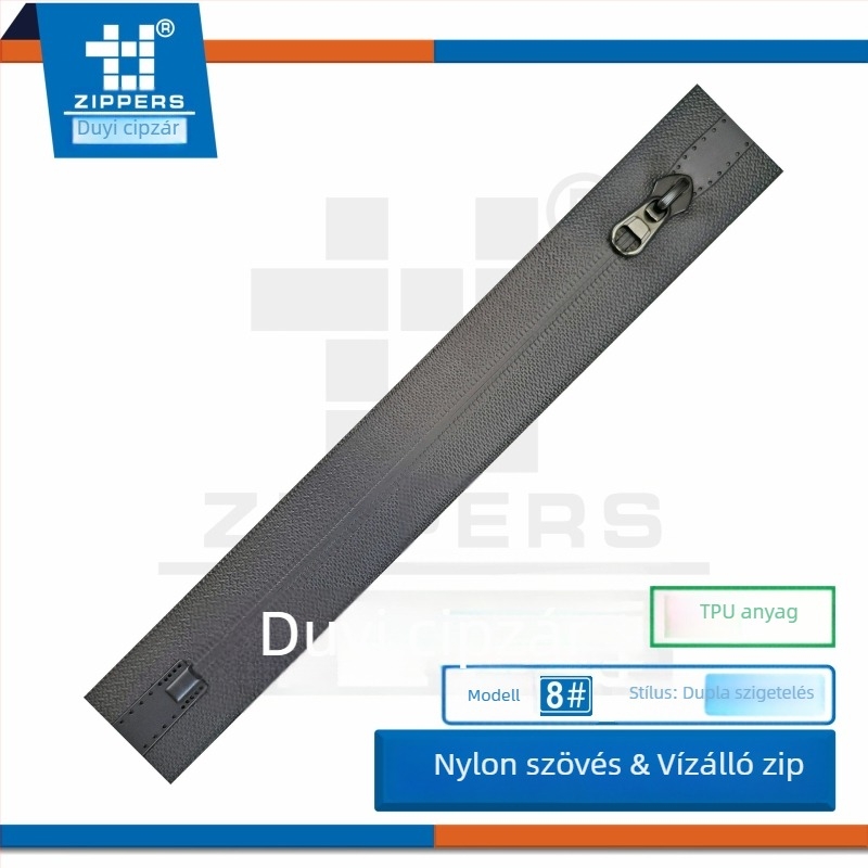 PU anyagú vízálló cipzár zárt véggel, sátrakhoz, táskákhoz és poggyászhoz, búvárruházathoz és ruházathoz — Tao yick