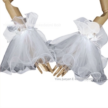 Csipkés esküvői kesztyűk, női, felnőtt, dekoráció, egyszerű stílus