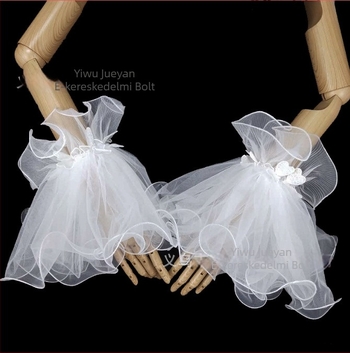 Csipkés esküvői kesztyűk, női, felnőtt, dekoráció, egyszerű stílus