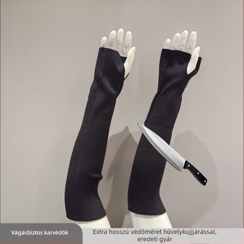 HPPE Anti-Cut Védőkarvédő Ujjvédők, Hosszú, Kopásálló, Anti-Cut Funkció, Kültéri hegymászás, Túrázás, Napi viselet, Biztonsági ipar