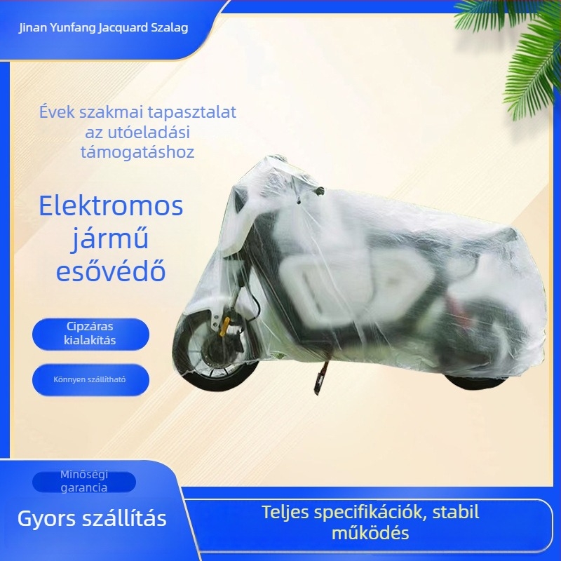 Elektromos járművédő takaró, esőálló, minimalista stílus
