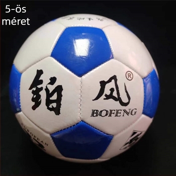 Iskolai futball-labda fekete-fehér paneles, méretek 4 és 5