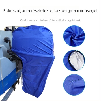 Csónakmotor fedőhuzat, Oxford vászonból, vízálló és porálló, kompatibilis a modellek 6–22