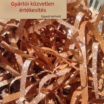 Csillogó raffia fű – DIY esküvői dekoráció és töltőanyag (OPP csomagolás, anyag: műanyag, kategória: rafia)