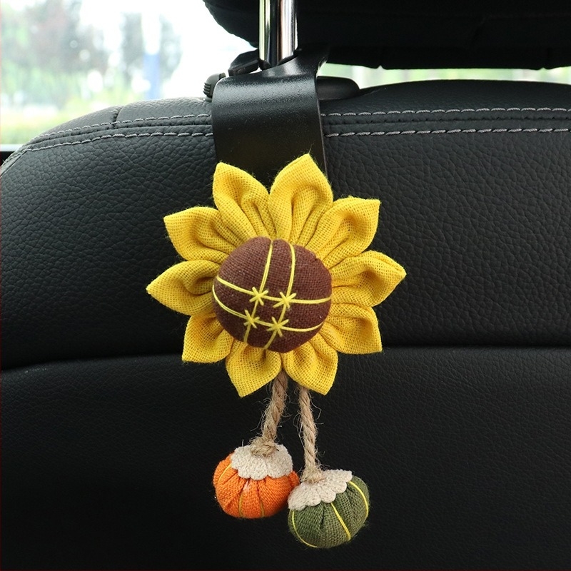 Kreatív napraforgó mintás autóháttámla akasztó belső tároláshoz (Anyag: Műanyag; Modell: Autóháttámla akasztó; Típus: Autóháttámla akasztó; Logó: Nincs nyomtatva; Testreszabás: Nincs)