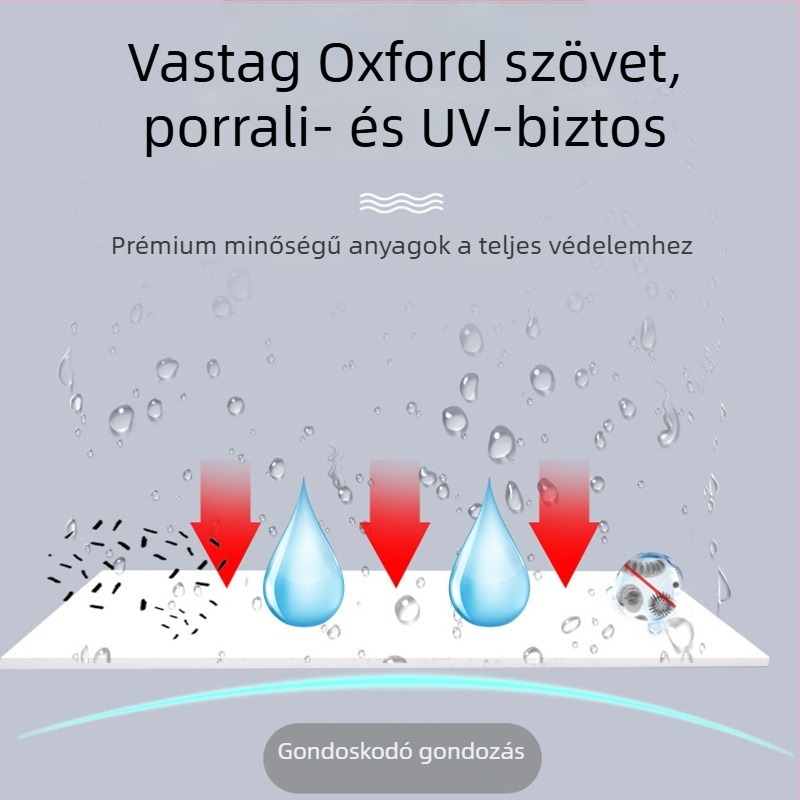 Elektromos jármű fedél, Háromkerekű jármű esővédő huzat, Oxford anyag, Vastagított anyag, Egyszerű stílus