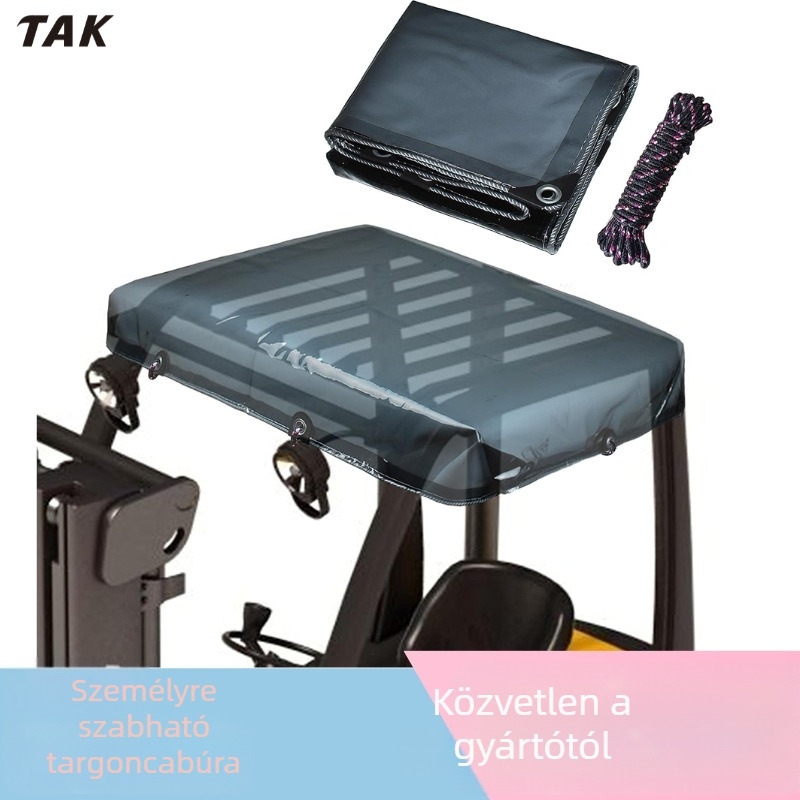 Emelőgép ponyva UV védelemmel – vízálló, testreszabható, modern minimalist stílusú