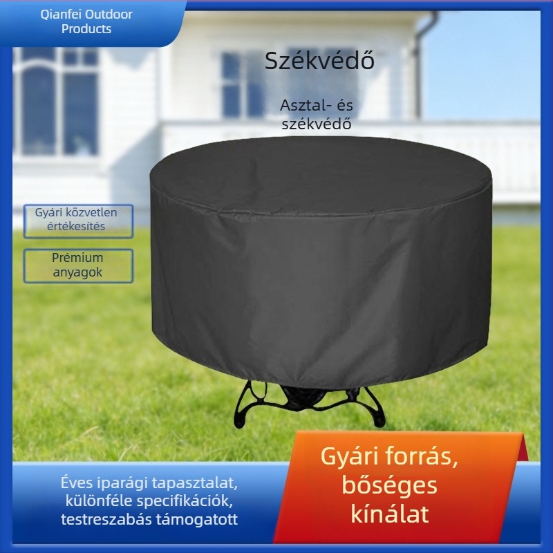 Kültéri kert- és teraszasztal- és székfedők – napsütés elleni védelem, eső-, por- és homok elleni védelem körasztalokhoz