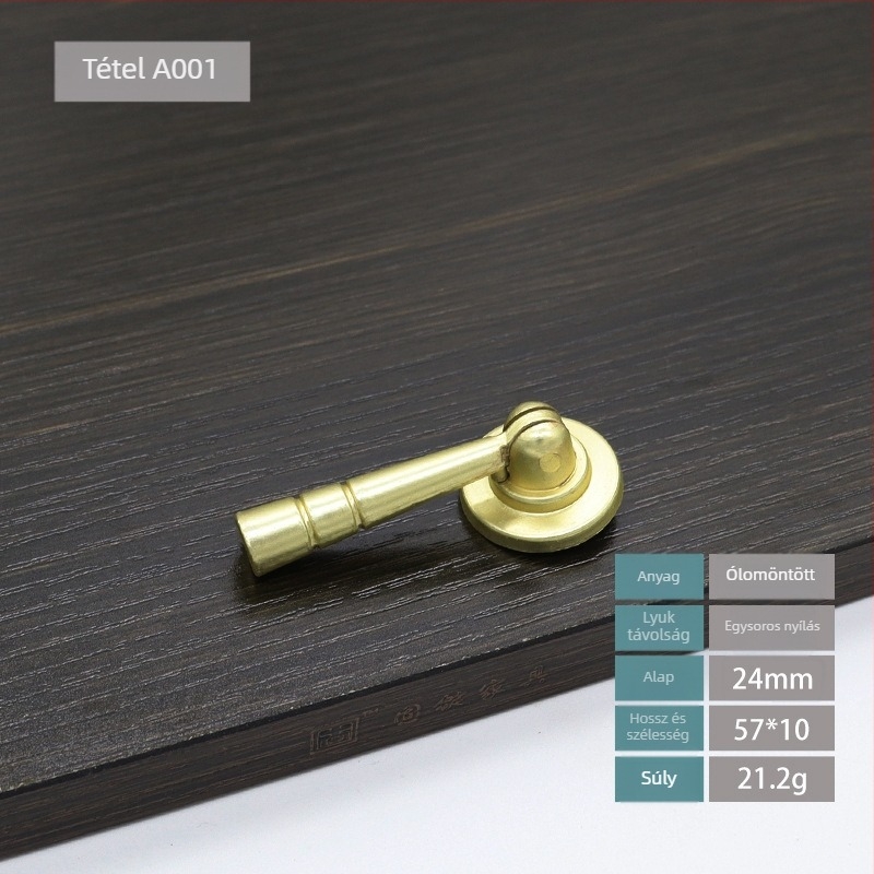 Egylyukú fogantyú cinkötvözetből, ajtókhoz és szekrényekhez, modern minimalista stílusú, elektroplatált, alkalmas ajtókhoz, ablakokhoz, szekrényekhez és fiókokhoz