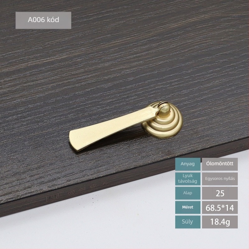 Egylyukú fogantyú cinkötvözetből, ajtókhoz és szekrényekhez, modern minimalista stílusú, elektroplatált, alkalmas ajtókhoz, ablakokhoz, szekrényekhez és fiókokhoz