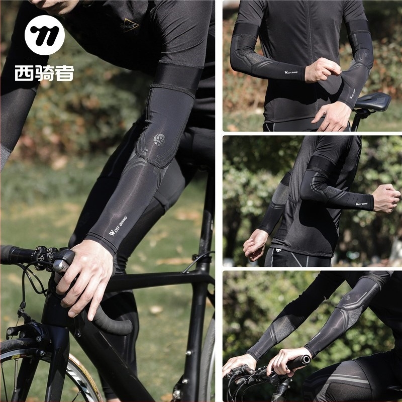 Kültéri UV-védett karvédő, Ice Silk Lycra anyag, csíkos mintázat, uniszex