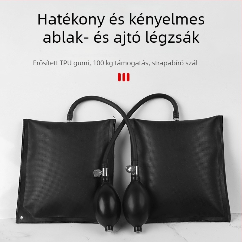 Ajtó- és ablakbeépítő légzsák eszköz — Gyors pozicionálás, Állítható, Többfunkciós, Gumi, Maib