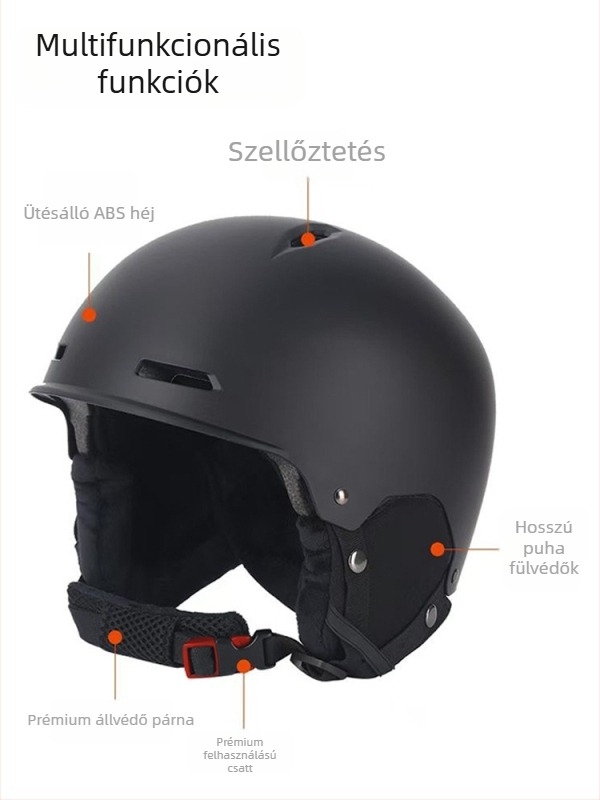 Téli sí sisak, belső All-in-One sisak, ABS+EPS, Zhonghengxing, 2025 januárjában kiadva, alkalmas gyerekeknek, fiataloknak és felnőtteknek