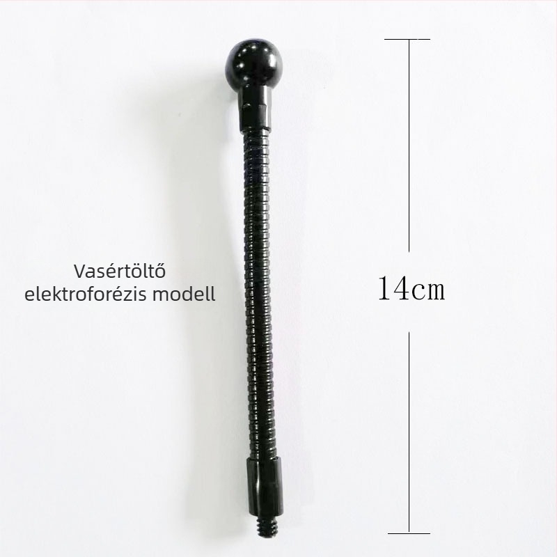 Gyűrűs fény rugalmas csővel és telefonrögzítővel élő közvetítéshez — vasból készült test, modell Hose, világítási kiegészítő