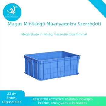 Extra vastag tárolódoboz fedéllel – HDPE, injekciós öntés, falvastagság 4–6 mm, teherbírás 100 kg, alkatrészek és szerszámok számára