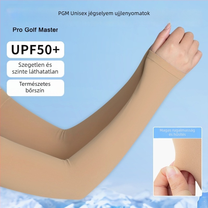 PGM uniszex kültéri napvédő karvédők, nylon szövet, UPF50+, nyomtatott logó, testreszabható