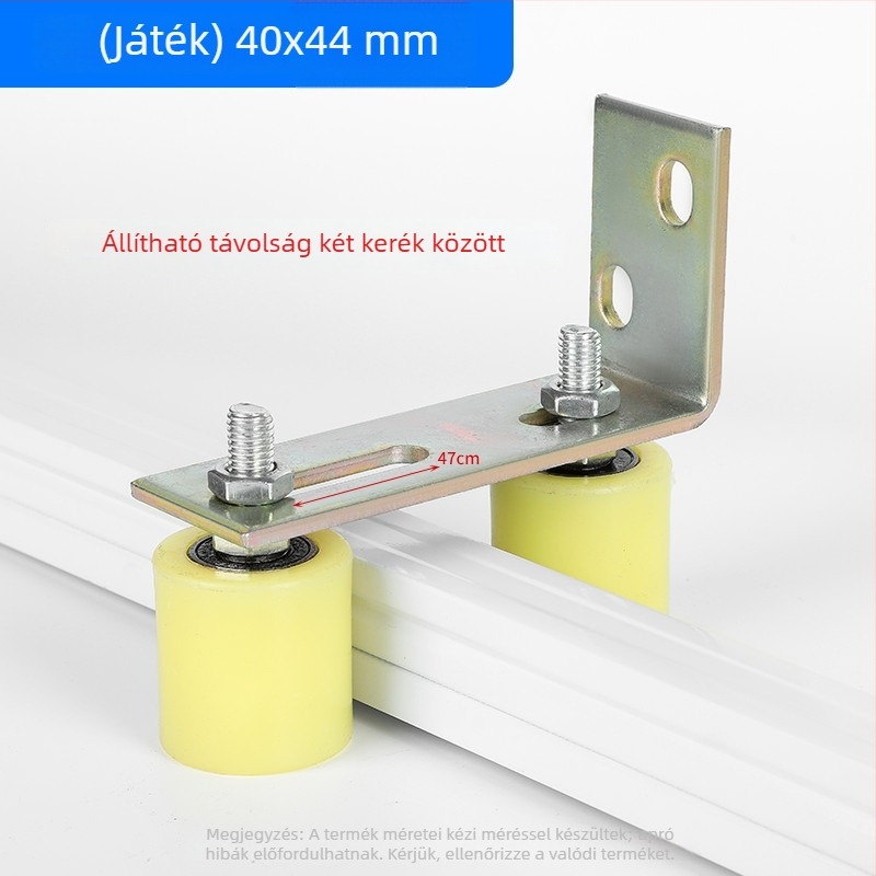 Nylon ajtóvezető görgő csúszóajtókhoz és szalagos szállításhoz — külső átmérő 1, tengelyátmérő 1, zsinórcsatorna radiusz 1, falvastagság 1