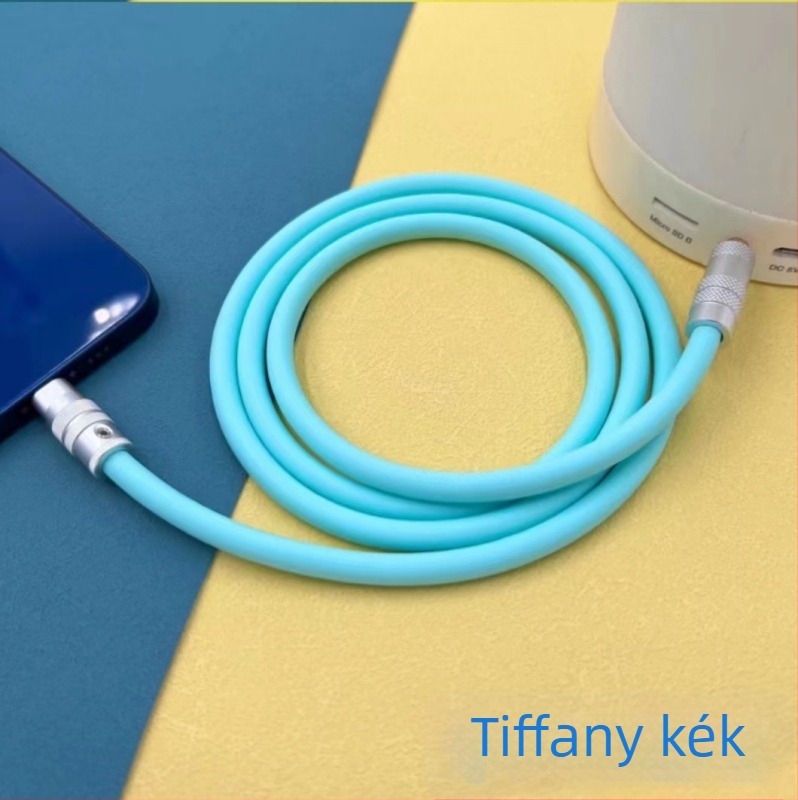 Lightning to 3,5 mm AUX hangkábel iPhone-hoz autóhifihez – 6 magos vezető, aranyozott csatlakozók, 6,0 mm folyékony szilikon, CCC tanúsított