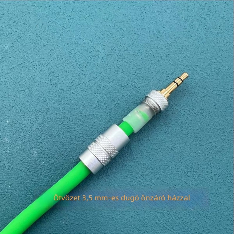 Lightning to 3,5 mm AUX hangkábel iPhone-hoz autóhifihez – 6 magos vezető, aranyozott csatlakozók, 6,0 mm folyékony szilikon, CCC tanúsított