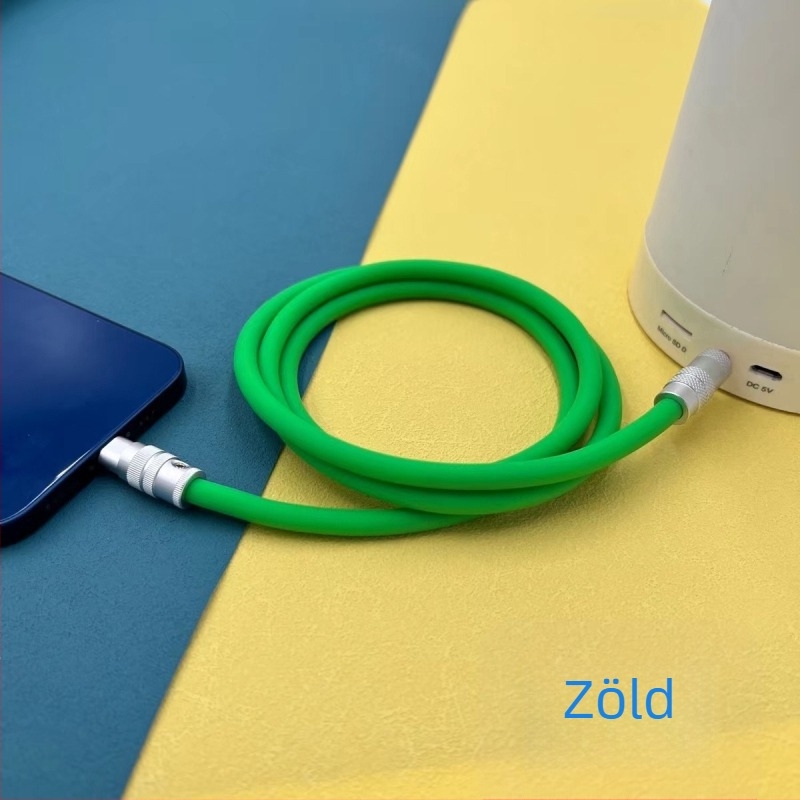 Lightning to 3,5 mm AUX hangkábel iPhone-hoz autóhifihez – 6 magos vezető, aranyozott csatlakozók, 6,0 mm folyékony szilikon, CCC tanúsított