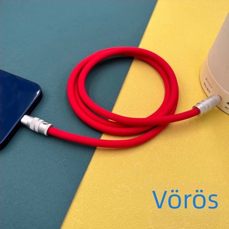 Lightning to 3,5 mm AUX hangkábel iPhone-hoz autóhifihez – 6 magos vezető, aranyozott csatlakozók, 6,0 mm folyékony szilikon, CCC tanúsított