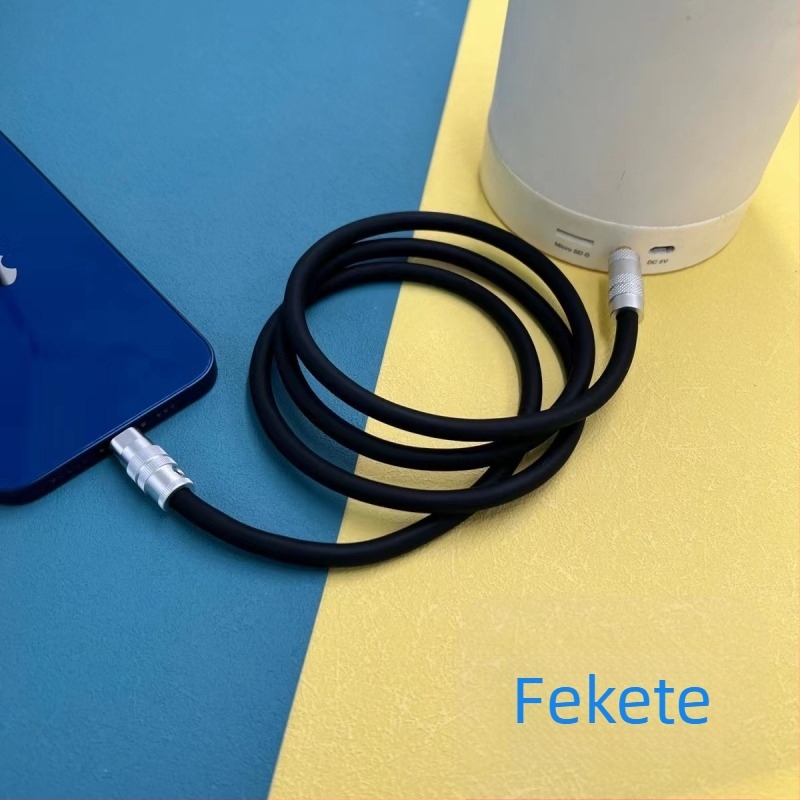 Lightning to 3,5 mm AUX hangkábel iPhone-hoz autóhifihez – 6 magos vezető, aranyozott csatlakozók, 6,0 mm folyékony szilikon, CCC tanúsított