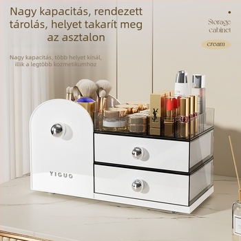 Asztali kozmetikai rendező rekeszekkel, nagy kapacitású tároló rúzsok, szemöldökceruza és bőrápolás számára