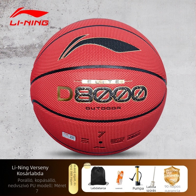 Li-Ning Kosárlabda – PU anyag, No. 7, Alkalmas asztali teniszre és tollaslabdára