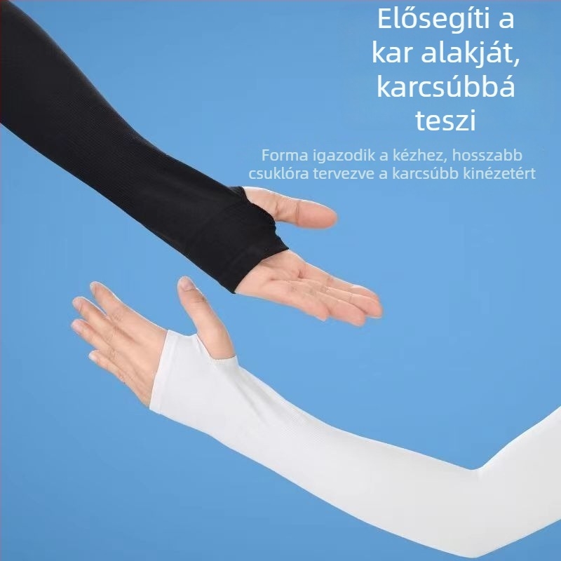 Kültéri napsugárzás elleni ujjvédők, Uniszex, Felnőttek, Mintázat: Solid