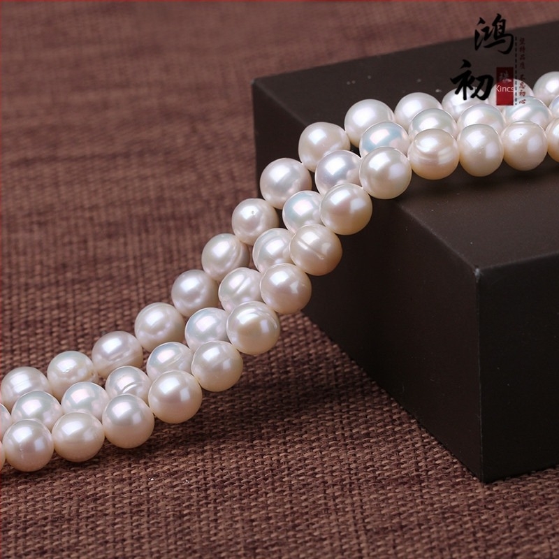 Szabad gyöngyök – édesvízi gyöngyök, polírozott, Hongchu márka, egyszerű stílus