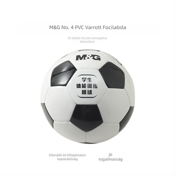 Futball-labda - PVC, gépi varrással készült, No.5/No.4, logó nélkül, beltéri és kültéri használatra