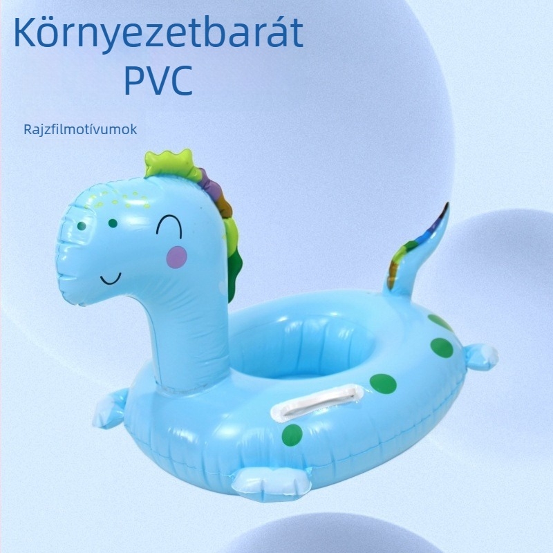 Gyerekeknek készült felfújható úszógumi állatmintával, környezetbarát PVC, 0,18 mm vastagság, nyomat, Hongyu márka