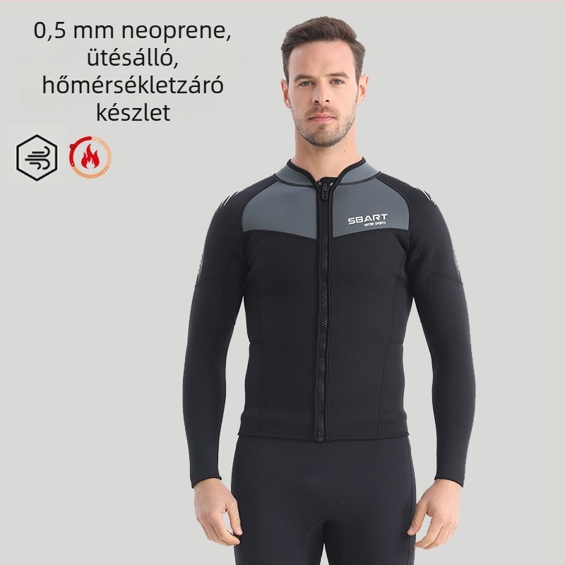 Két részes búvárneoprén öltözet – Sbart, 90% gumi + 10% nylon, melegen tart, alkalmas búvárkodásra és úszásra