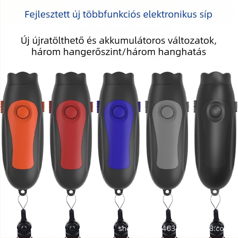 KS03 ABS síp, újratölthető, három tónusú, nagy hangerő, kültéri használatra edző és sportbíró számára