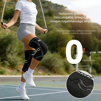 Sport térdvédők – lélegző nejlon, csúszásmentes, könnyű, körülbelül 100 g, térdvédő mandzsetta, univerzális illeszkedés