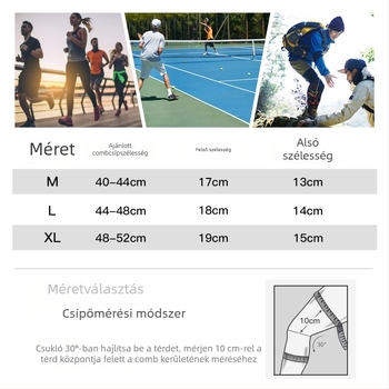 Sport térdvédők – lélegző nejlon, csúszásmentes, könnyű, körülbelül 100 g, térdvédő mandzsetta, univerzális illeszkedés