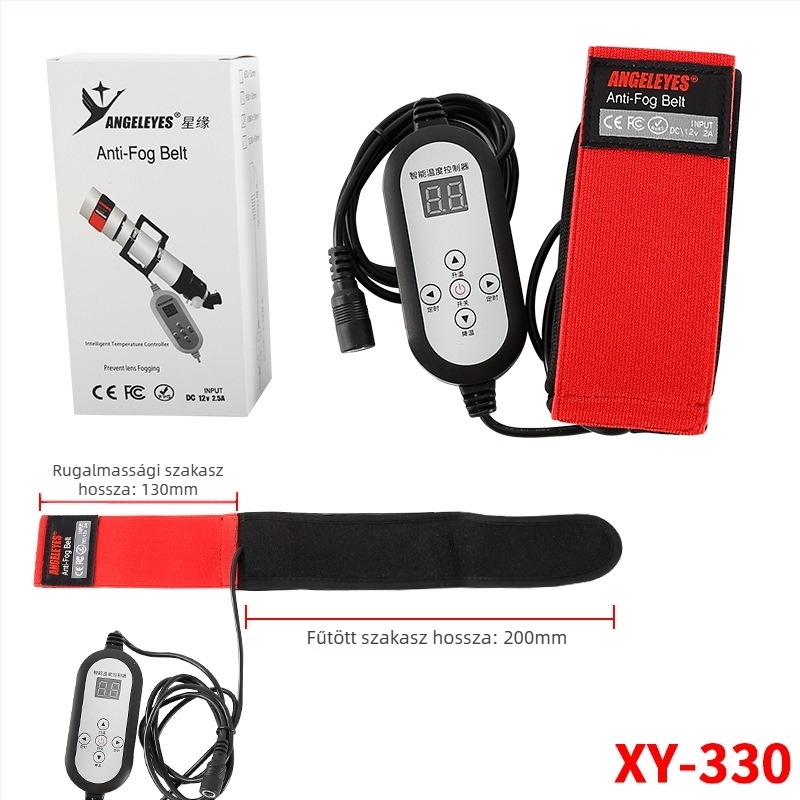 Starry defogging hőszalag teleszkóphoz és kameralencsékhez, hőmérséklet-kijelzővel, állítható és időzített