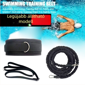 Húzó edző állítható hosszúsággal úszáshoz - latex anyagú karerő-fejlesztő pánt, modell NBW-tls046, márka Male Bowan