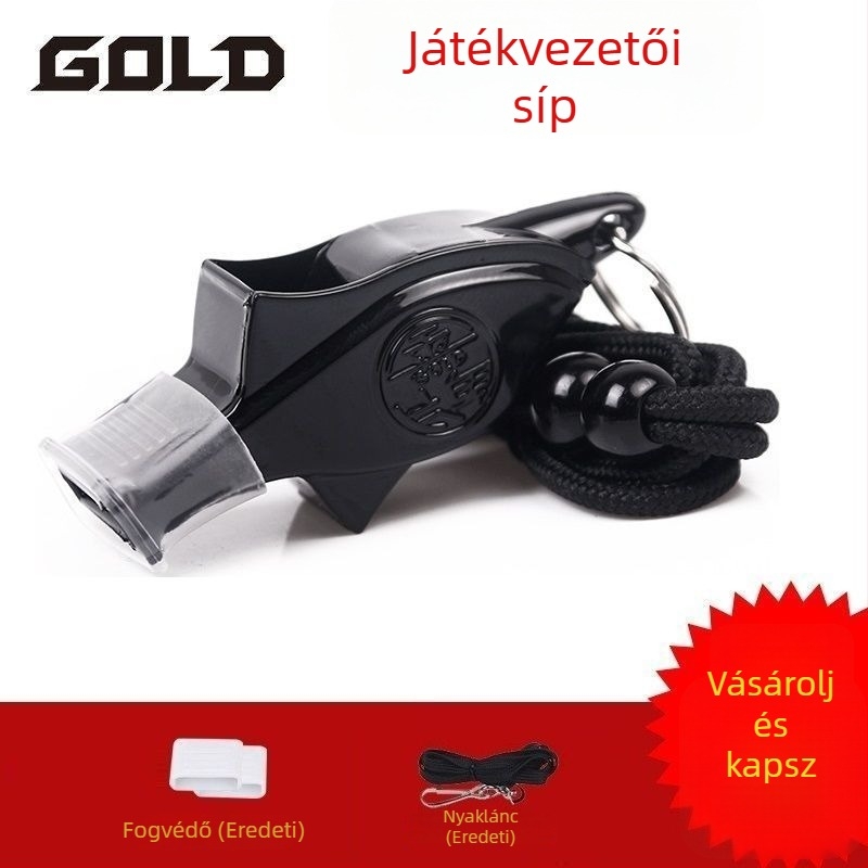 Sport síp PVC anyagból | alkalmas játékvezetőknek és edzésekhez | logó nélkül