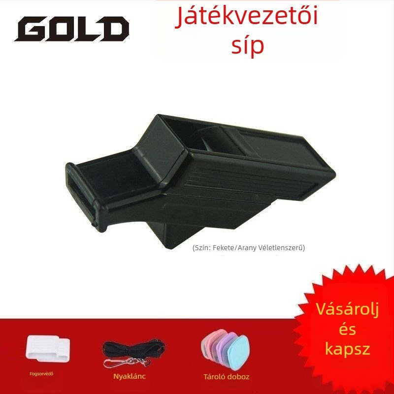 Sport síp PVC anyagból | alkalmas játékvezetőknek és edzésekhez | logó nélkül