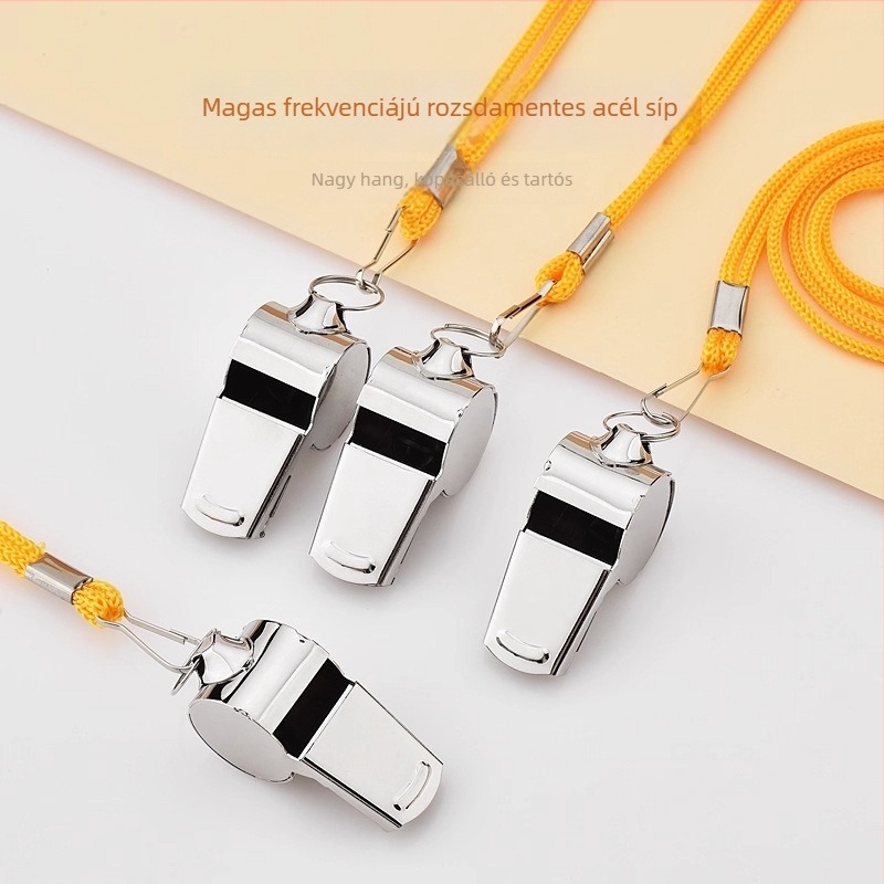 Luotai rozsdamentes acél síp – logó nélküli, testreszabhatatlan, sokoldalú sporthoz és edzéshez