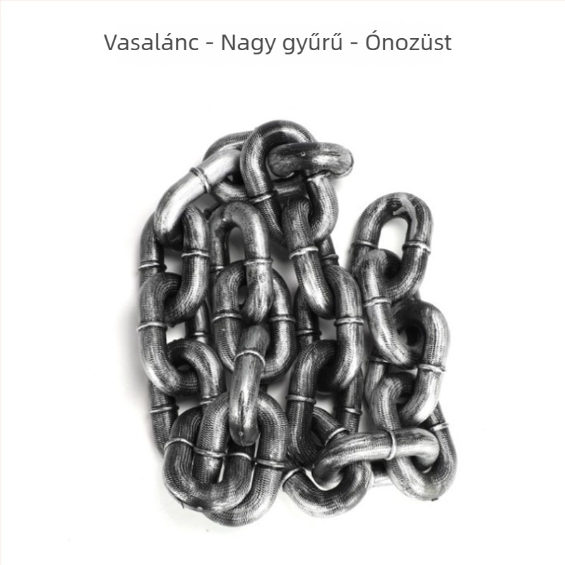Vaslánc rekvizit Halloween kísértet házhoz, műanyag hamis lánc, film- és televíziós rekvizit, képzési segédeszközök; kód Xdbpzdc; anyag: Egyéb; sport: Labdarúgás