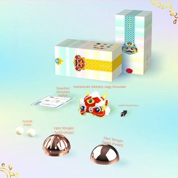 GEEKFUN Sárkánytánc és az Oroszlán Ébredése — autóparfüm tartó medál, műanyag, szellőző klipsz, aromás, orientális illat